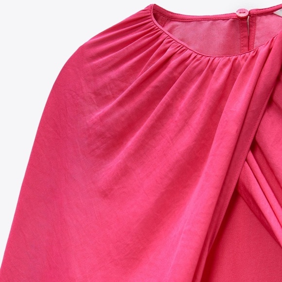 ZARA Puff Sleeve Top - Picture 4 of 6